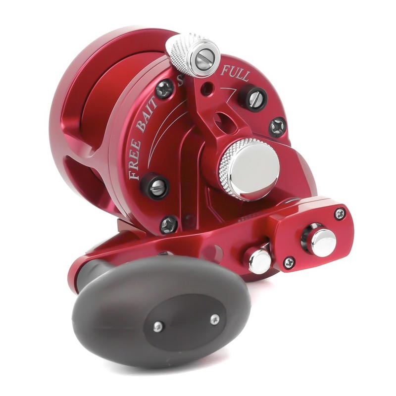 Avet G2 SXJ 6/4 (Narrow Spool) Two-Speed Fishing Reel - No Glide Plate - Red Right Hand