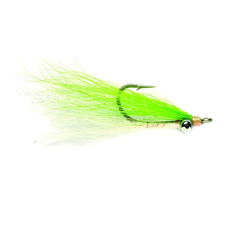 Fulling Mill Clouser Bone Chartreuse Fly