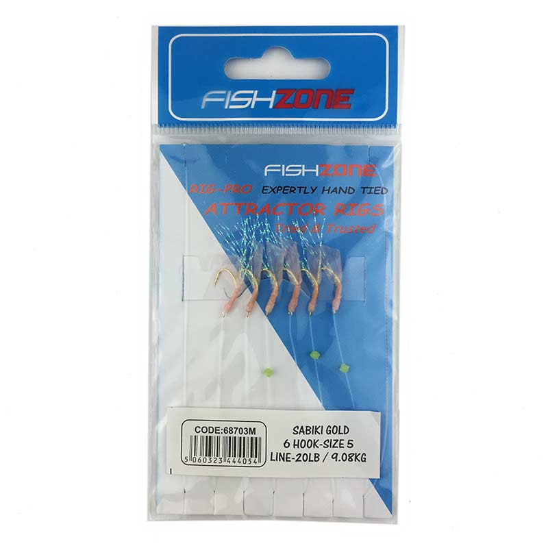 Fishzone Sabiki Gold Baitfish Lures