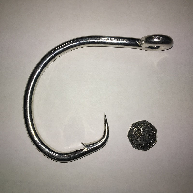 Mustad 39937NP-DT Giant Demon Perfect Circle Hook, 27/0