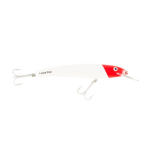 Halco Laser Pro 190 DD Trolling Lure - White Redhead