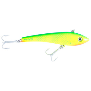 Halco Max Bibless Minnow Lures - Max 130mm 80g Green Fluoro