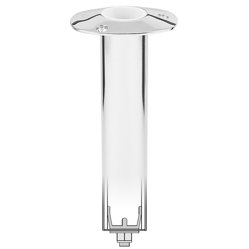 Lee's Swivel Base Heavy Duty Rod Holders - Heavy Extra Long 0 Degree (2.25"OD x14.5" XL Tube Long Curved Butt Rods)