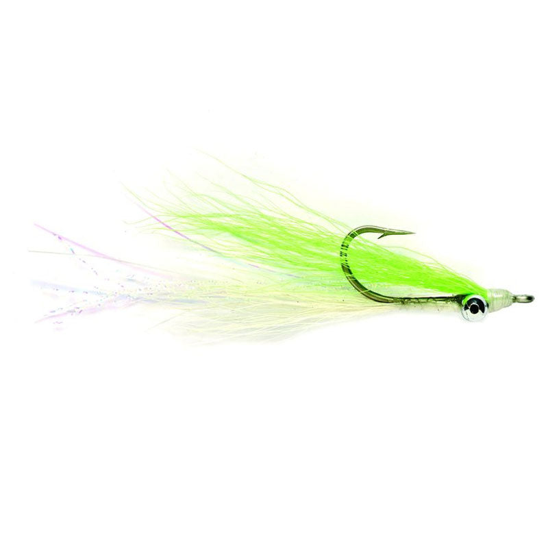 Fulling Mill Lightweight Clouser Chartreuse & White Fly