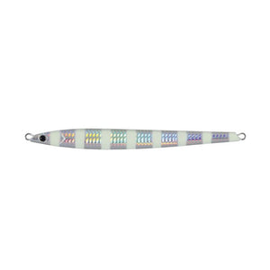 Major Craft Jigpara Vertical Long Jigs - 200g Zebra Glow