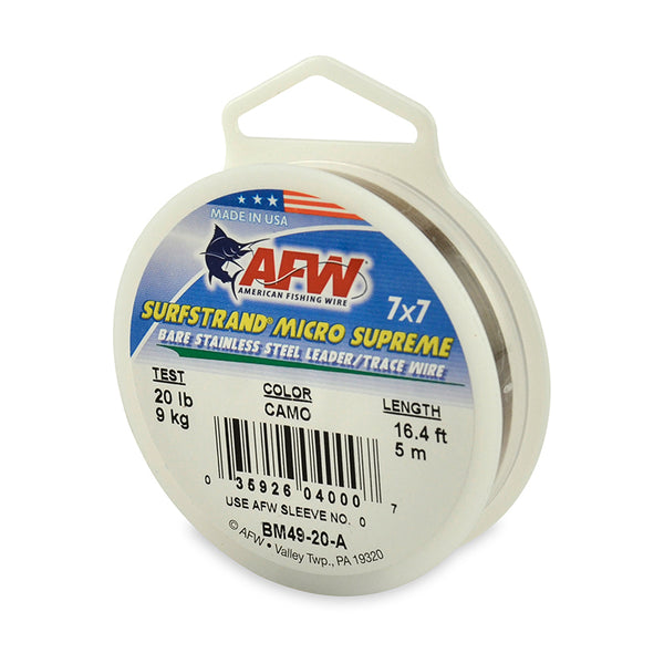 AFW Surfstrand Micro 49 Strand Steel Bite Trace Fishing Wire - Rok Max
