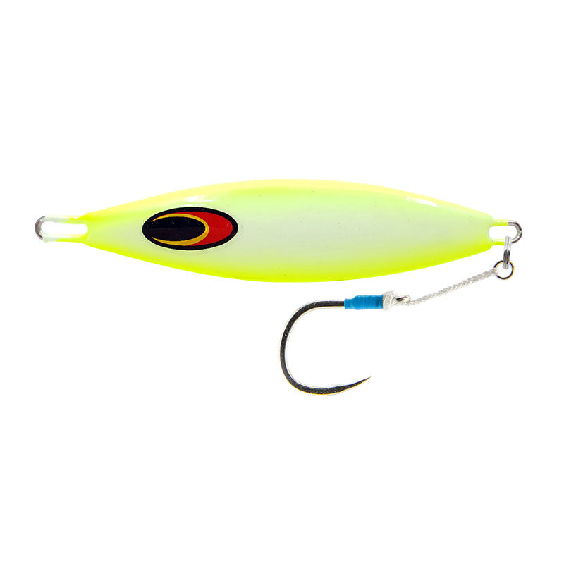 Nomad Buffalo Jigs - 80g Chartreuse White Glow