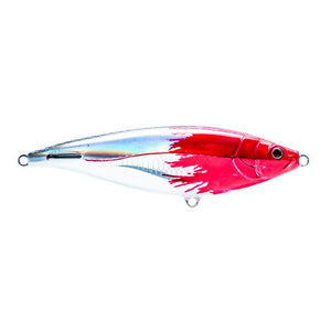 Nomad Madscad Stickbait Lure - 95mm 22g Fireball Red Head (Slow Sink)