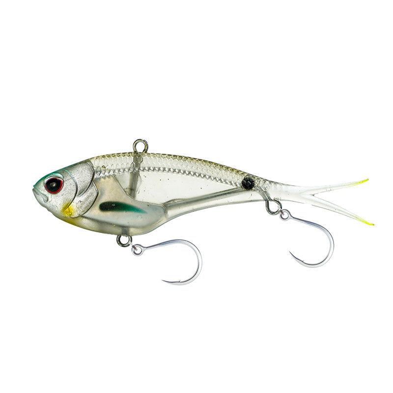 Nomad Vertrex Max Vibe Lures - 75mm 11g Holo Ghost Shad