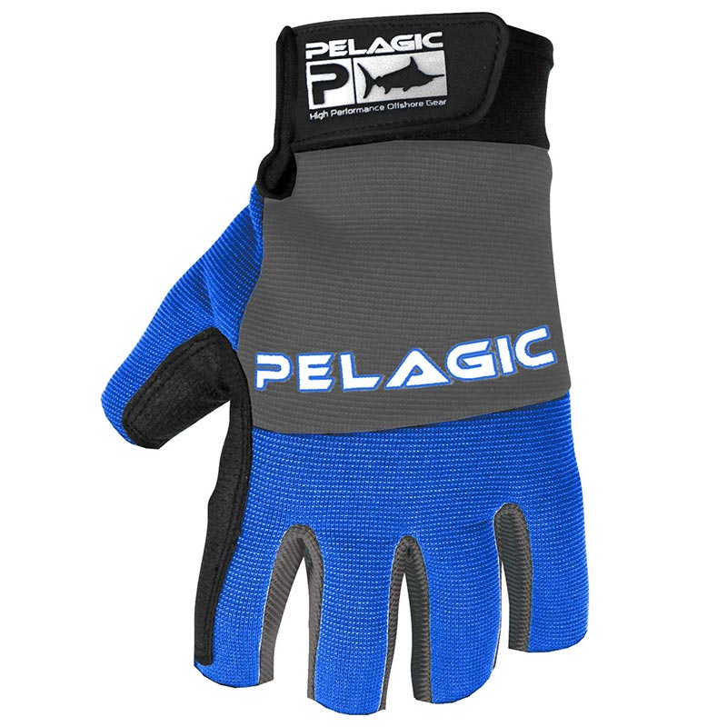Pelagic Battle Fishing Gloves - Royal Blue S/M