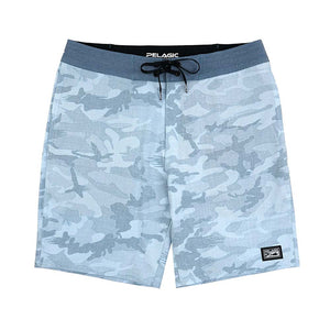 Pelagic Deep Drop Boardshorts - Fish Camo Slate / 32