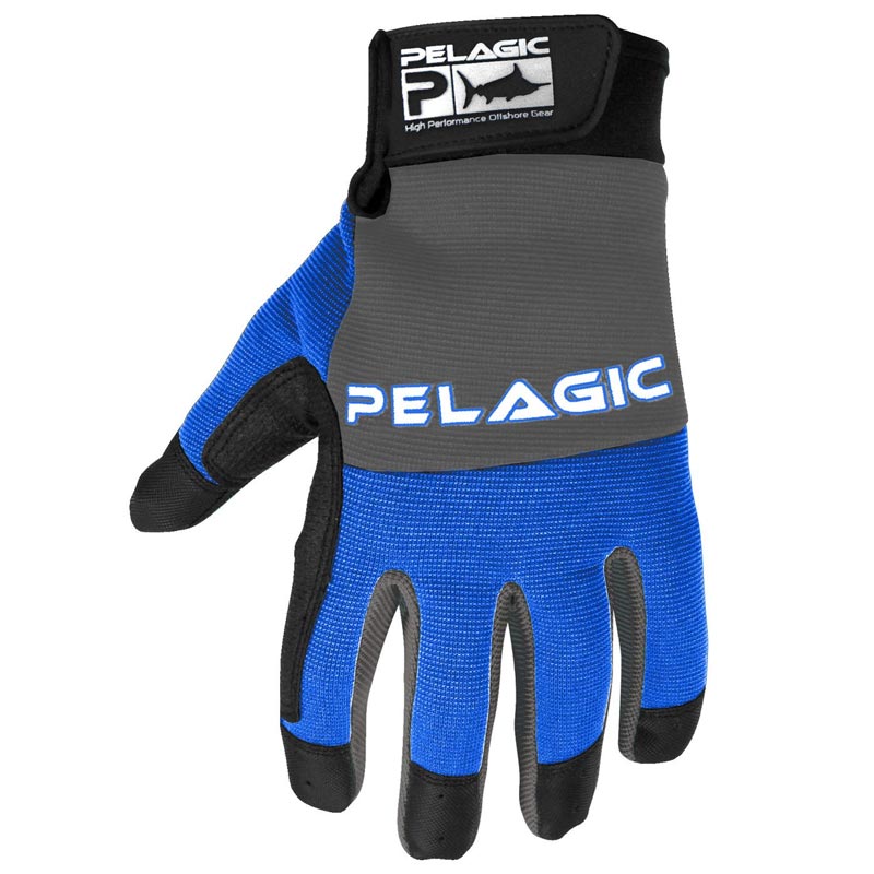 Pelagic End Game Fishing Gloves - Royal Blue S/M