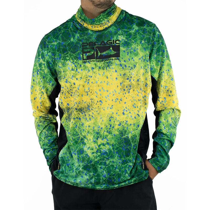 Pelagic Exo-Tech Hoody UV Fishing Top - Hex Green Size XX-Large