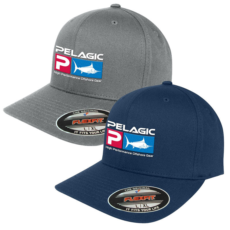 Pelagic Deluxe Logo Flexfit Fishing Cap / Hat