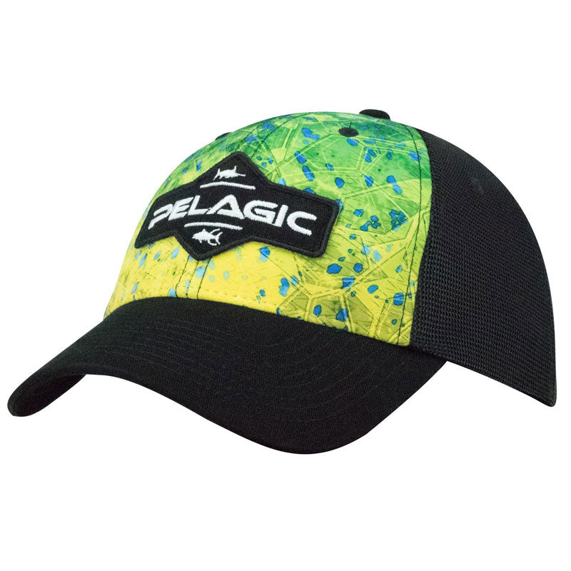 Pelagic Offshore Fishing Hat / Cap - Hexed Dorado Green