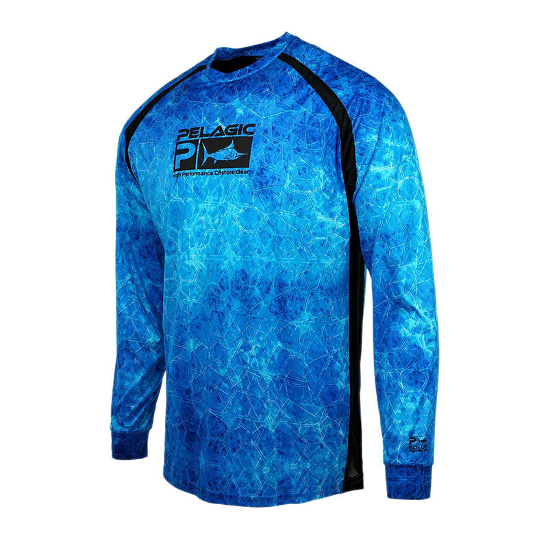 Pelagic Vaportek Performance UV Fishing Shirt - Hexed Blue Medium