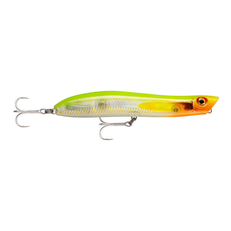 Rapala Maxrap Walk'N Roll Topwater Lure - 13cm/29g Flake Hot Chartreuse