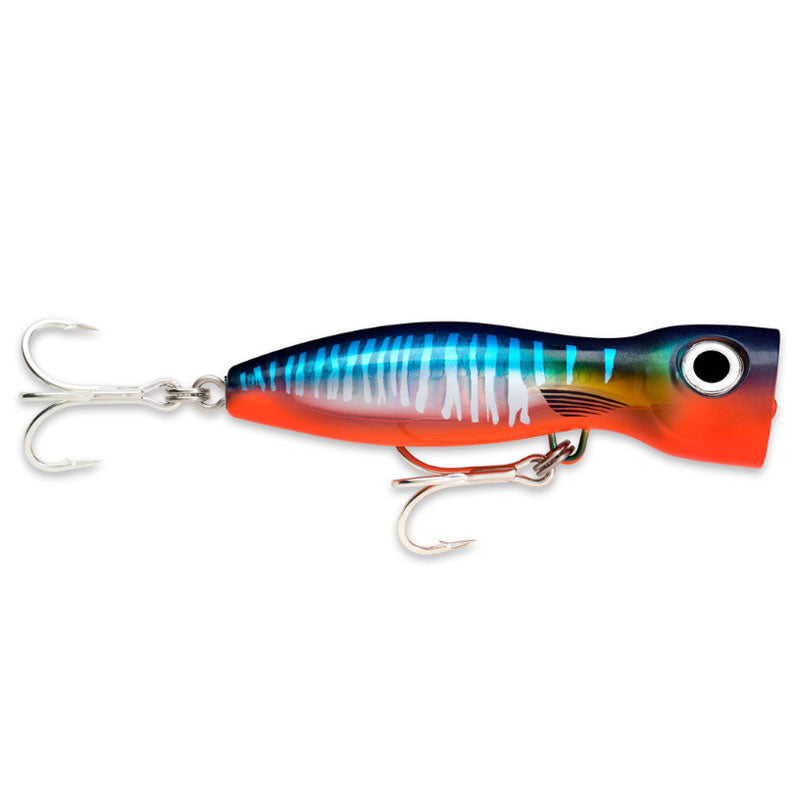 Rapala X-Rap Magnum Xplode Popper - 17cm Hot Wahoo Blue/Red/Silver Stripes