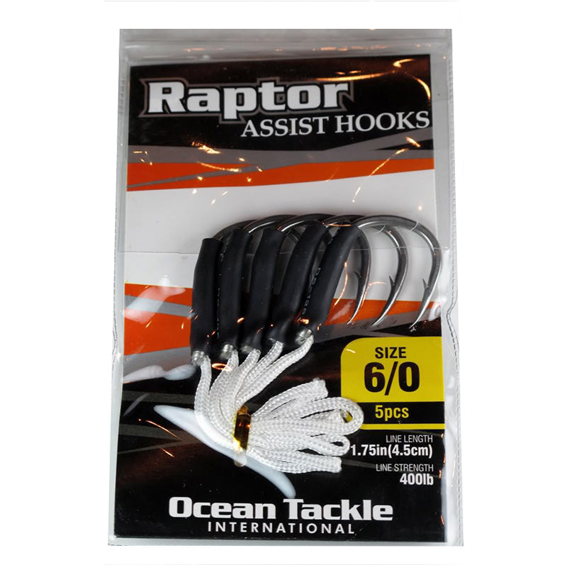 Oti Raptor Assist Fishing Hooks, 3 Pack 10/0