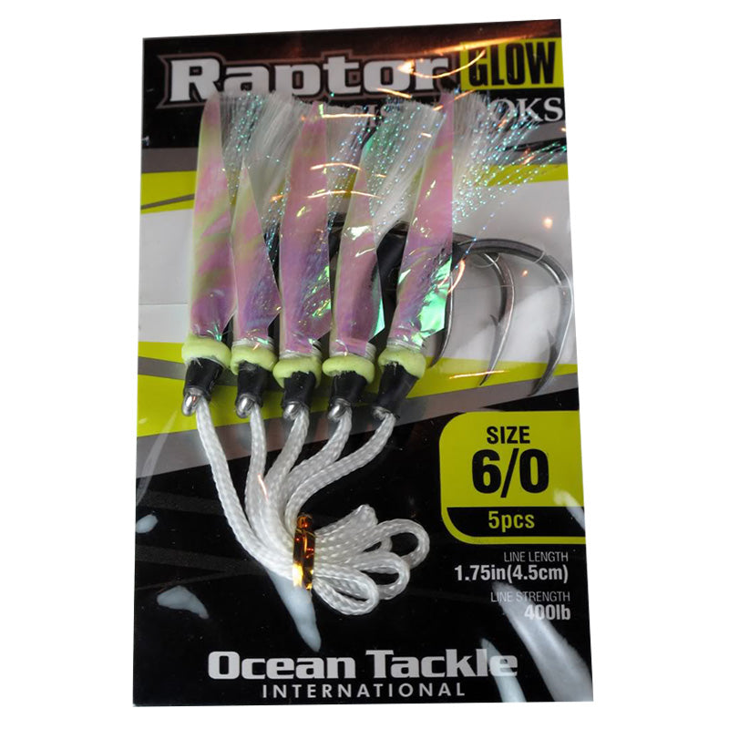 OTI Raptor Assist Glow Fishing Hooks - Rok Max