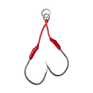 Savage Gear Bloody Assist Hook J - Double Asymmetric #2/0 2Pk