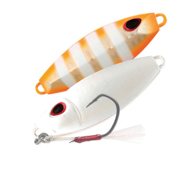 Storm Gomoku Slow Rocker Jig - 120g Orange Zebra / Pearl