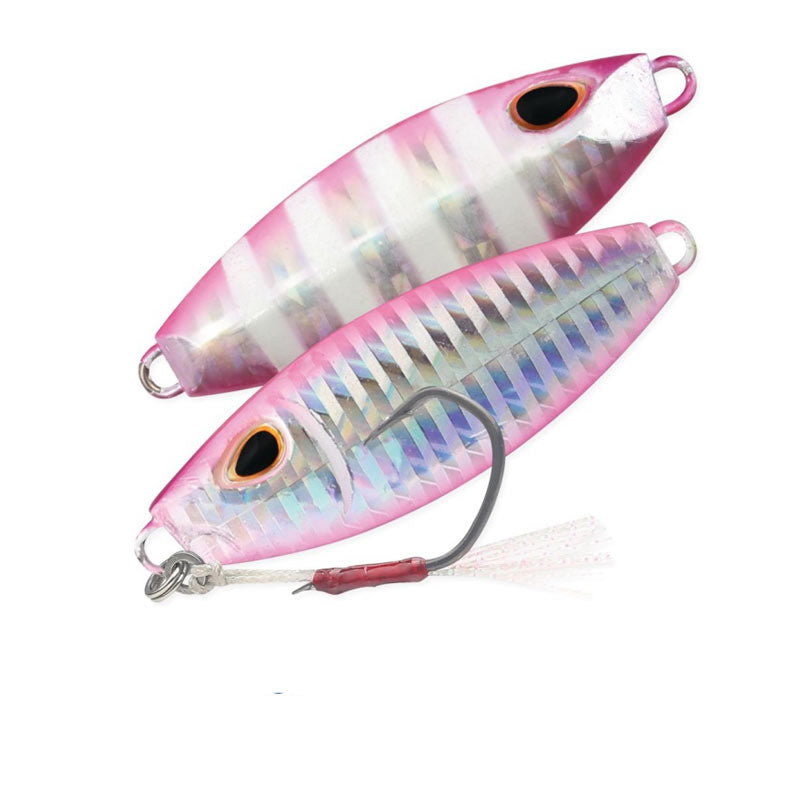 Storm Gomoku Slow Rocker Jig - 120g Silver Pink Zebra