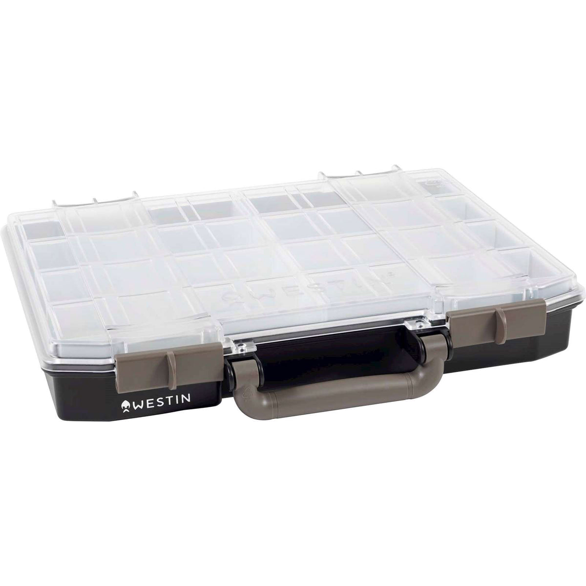 Westin W6 Lure Vault Tackle Boxes - Black/Clear 57 x 337 x 278 with 10 inserts