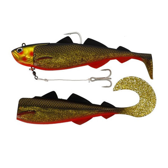 Westin Crazy Daisy Lure - 180g 18cm Fancy Cola Cacao (Gold/Red)