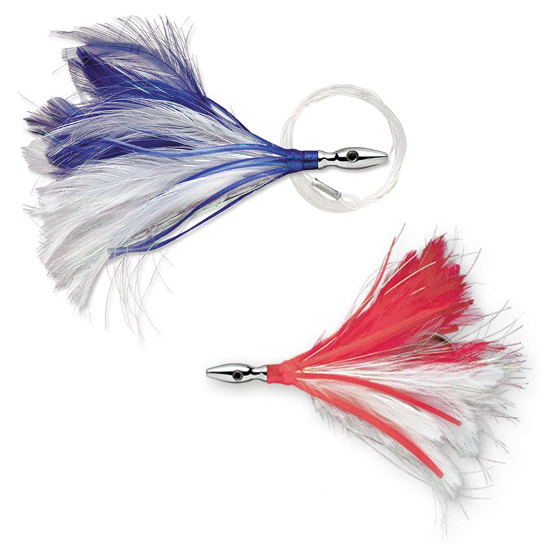 feather lures for fish Williamson Flash Feather Rigged Trolling Lures